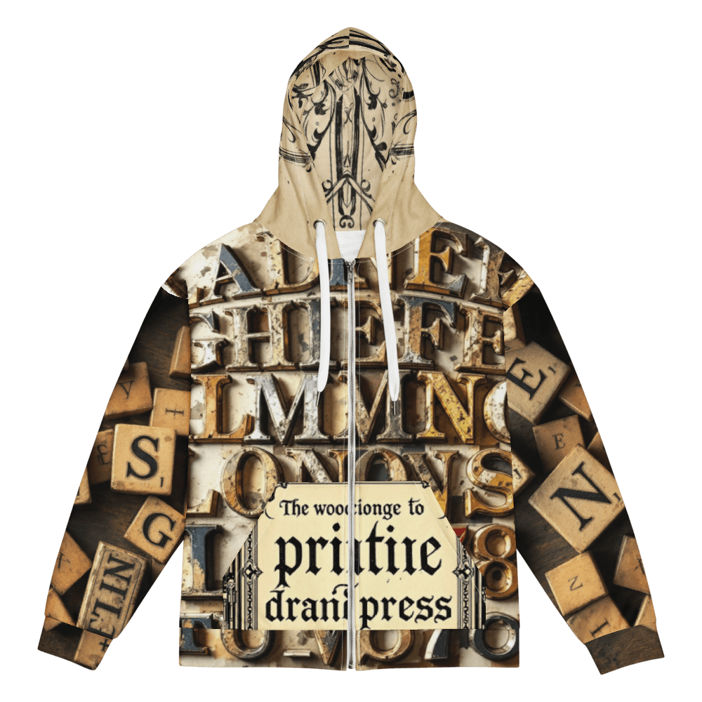 All-Over Print Recycled Unisex Zip Hoodie