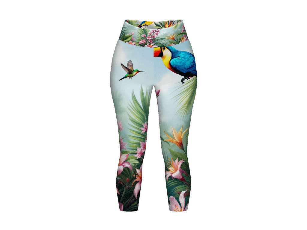 All-Over Print Yoga Capri Leggings