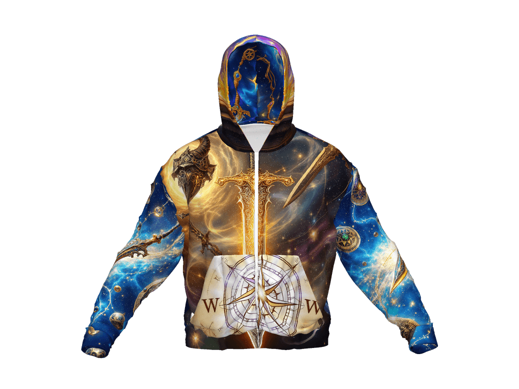 All-Over Print Recycled Unisex Zip Hoodie