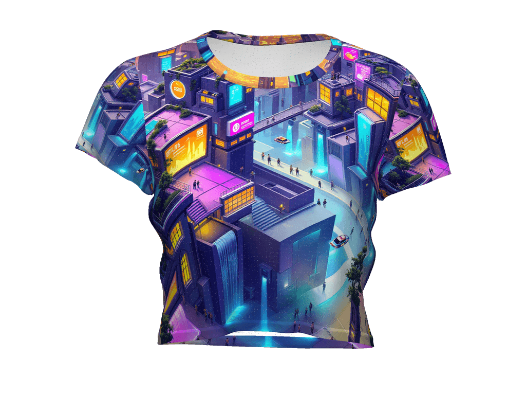 All-Over Print Crop Tee