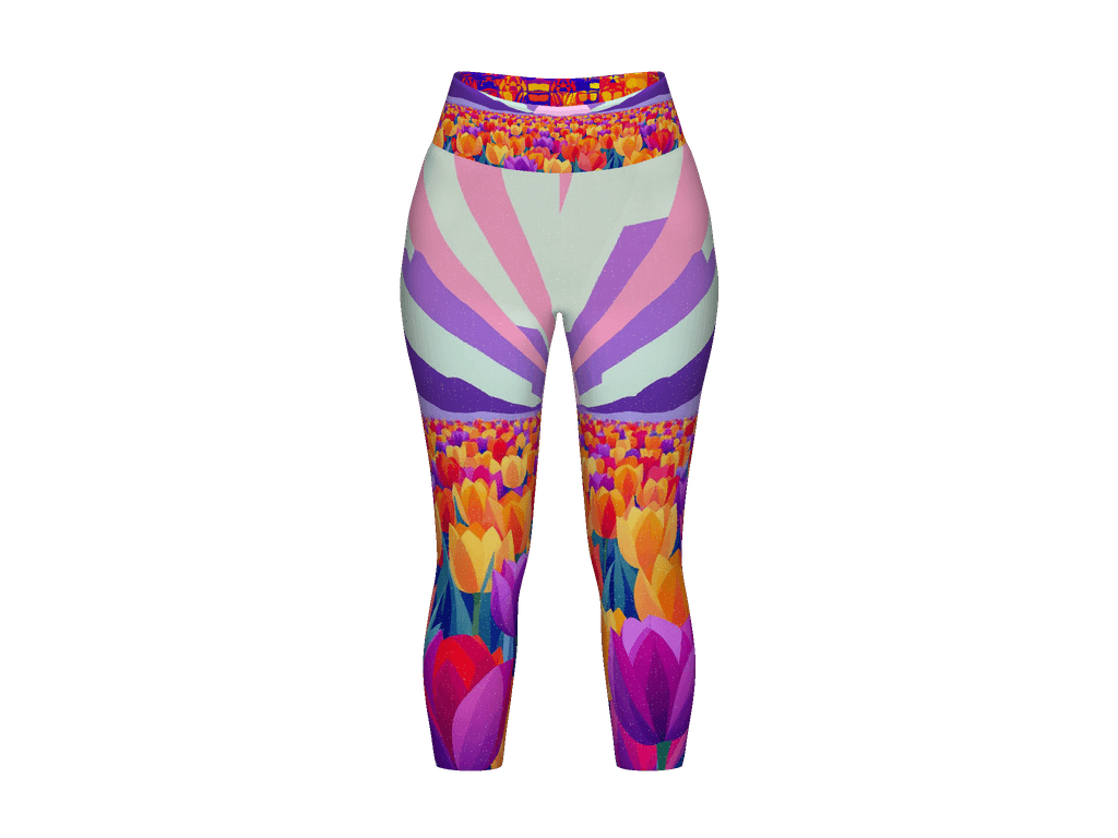 All-Over Print Yoga Capri Leggings