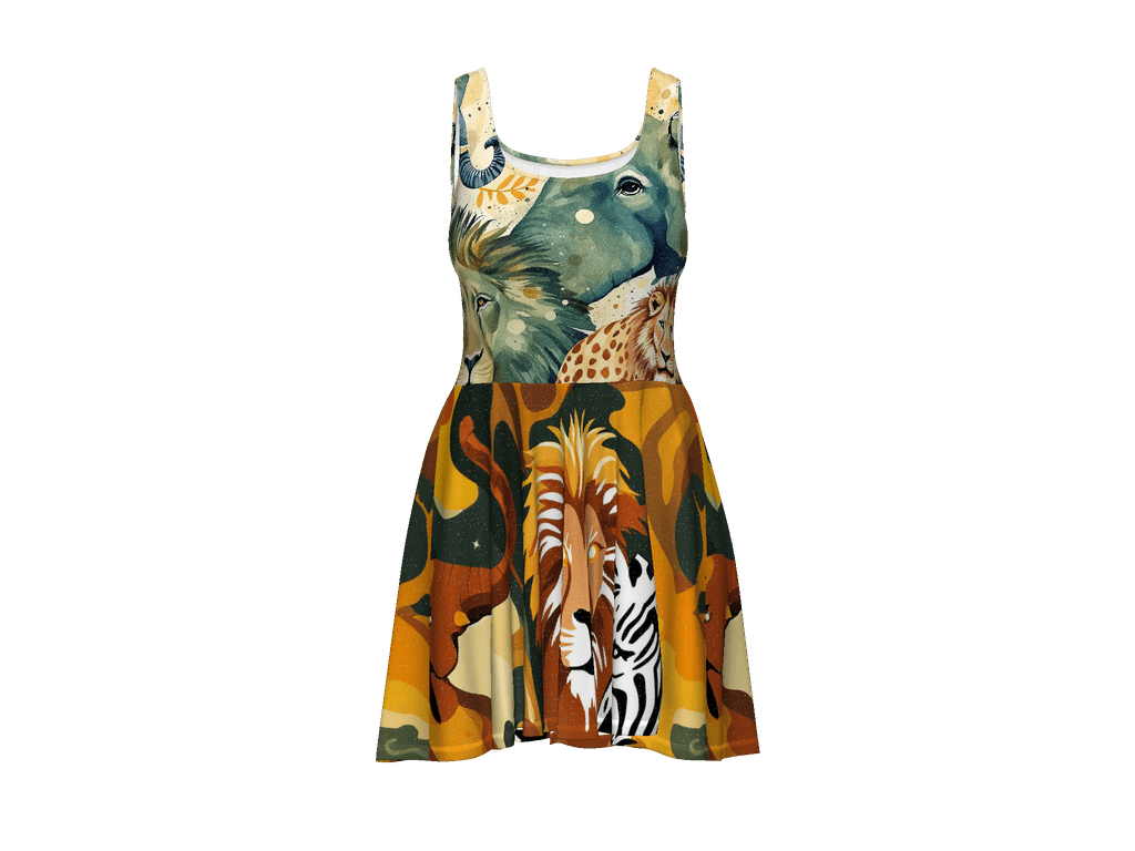 All-Over Print Skater Dress