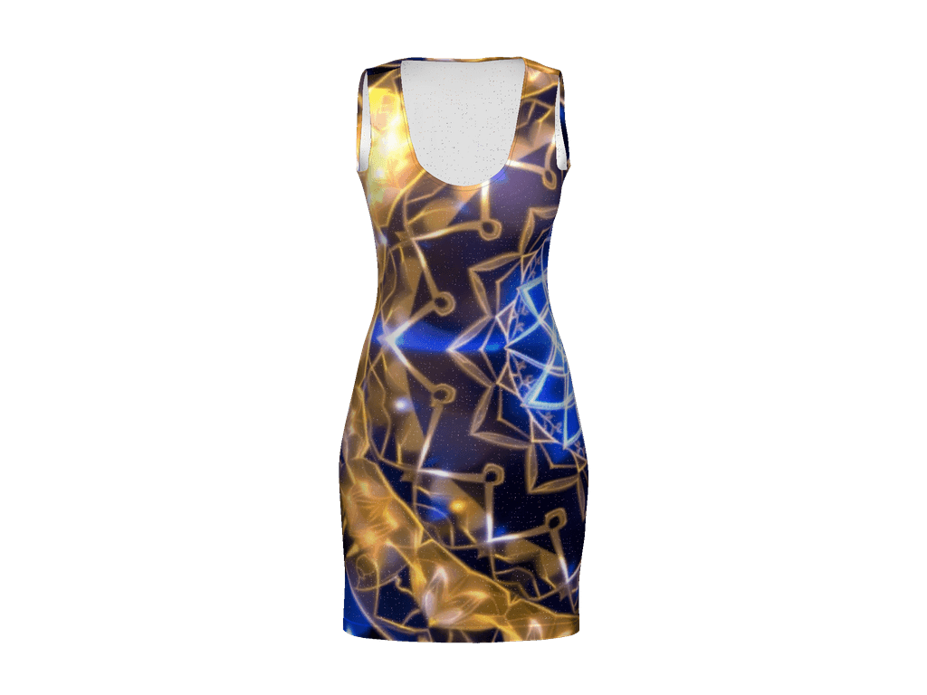 All-Over Print Bodycon Dress