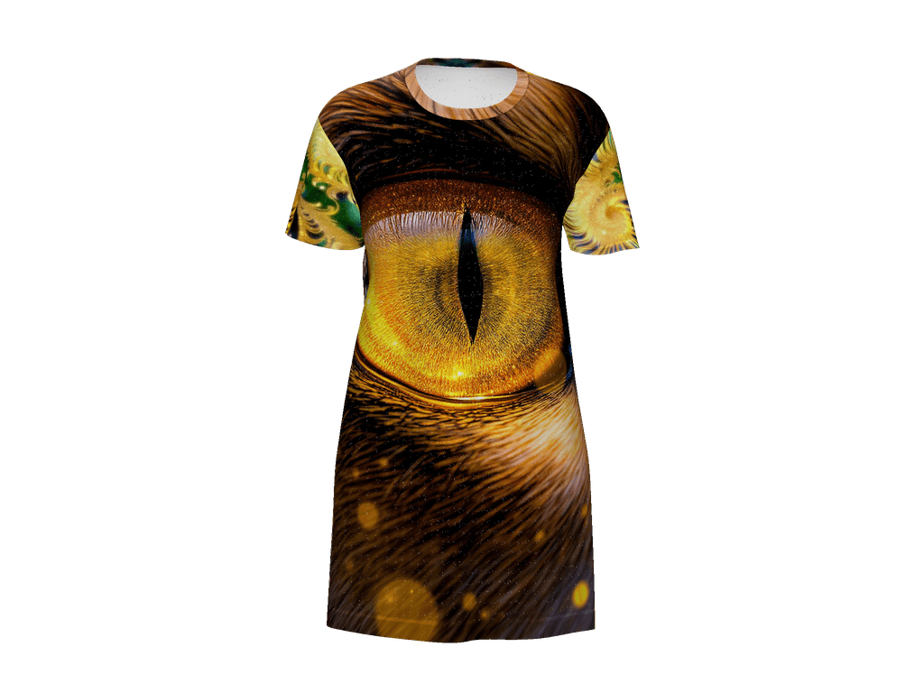 All-Over Print T-Shirt Dress