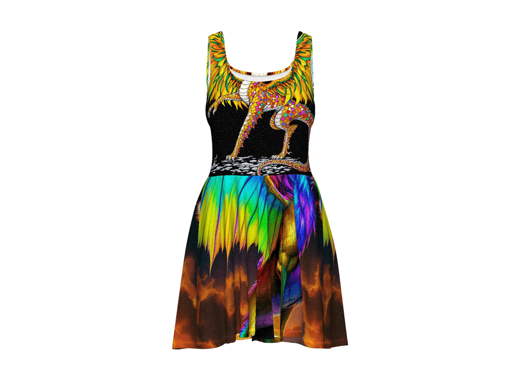 All-Over Print Skater Dress