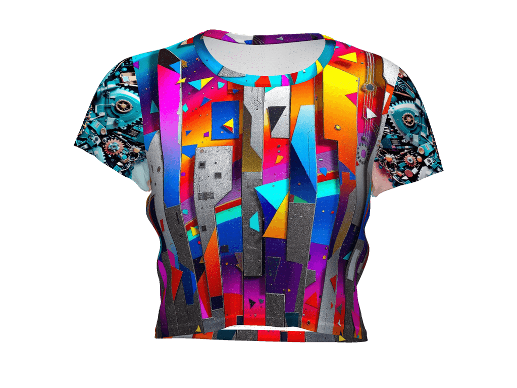 All-Over Print Crop Tee