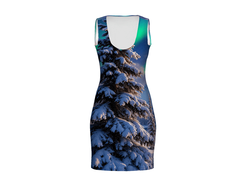 All-Over Print Bodycon Dress