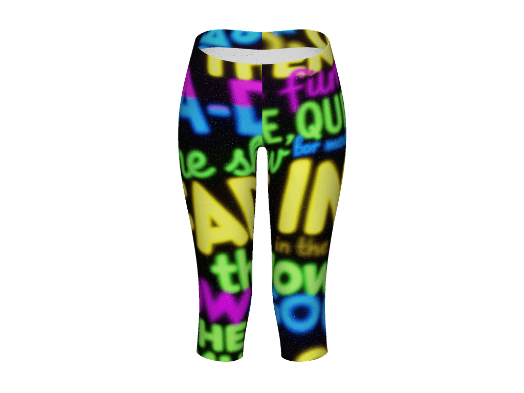All-Over Print Capri Leggings