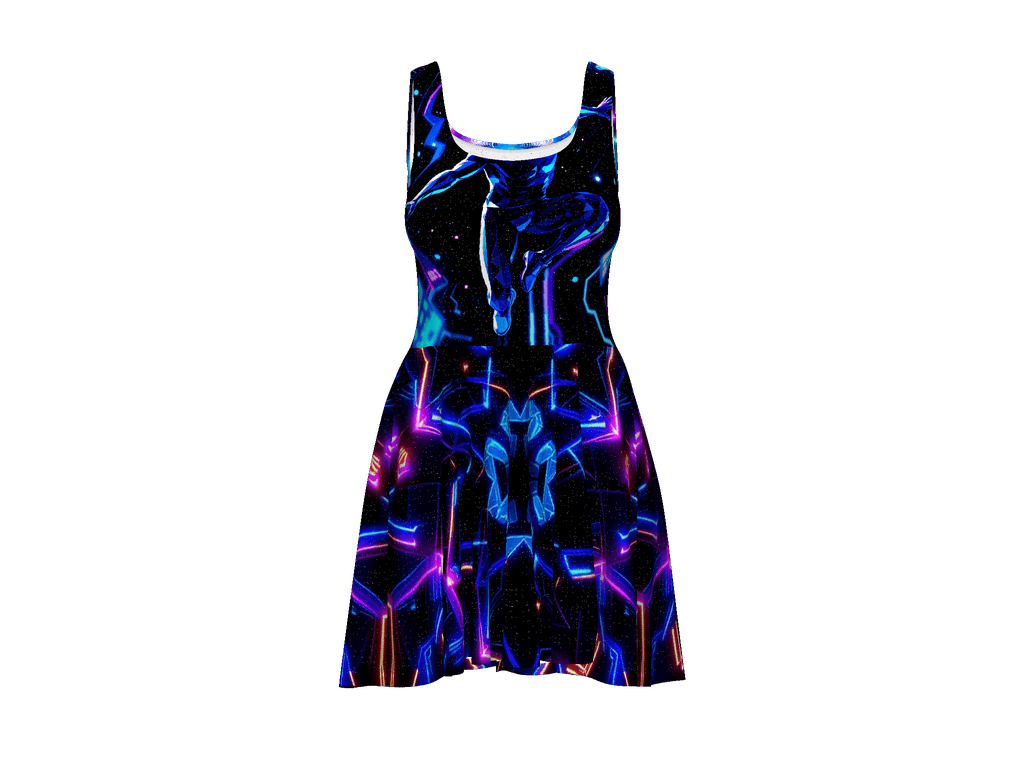 All-Over Print Skater Dress