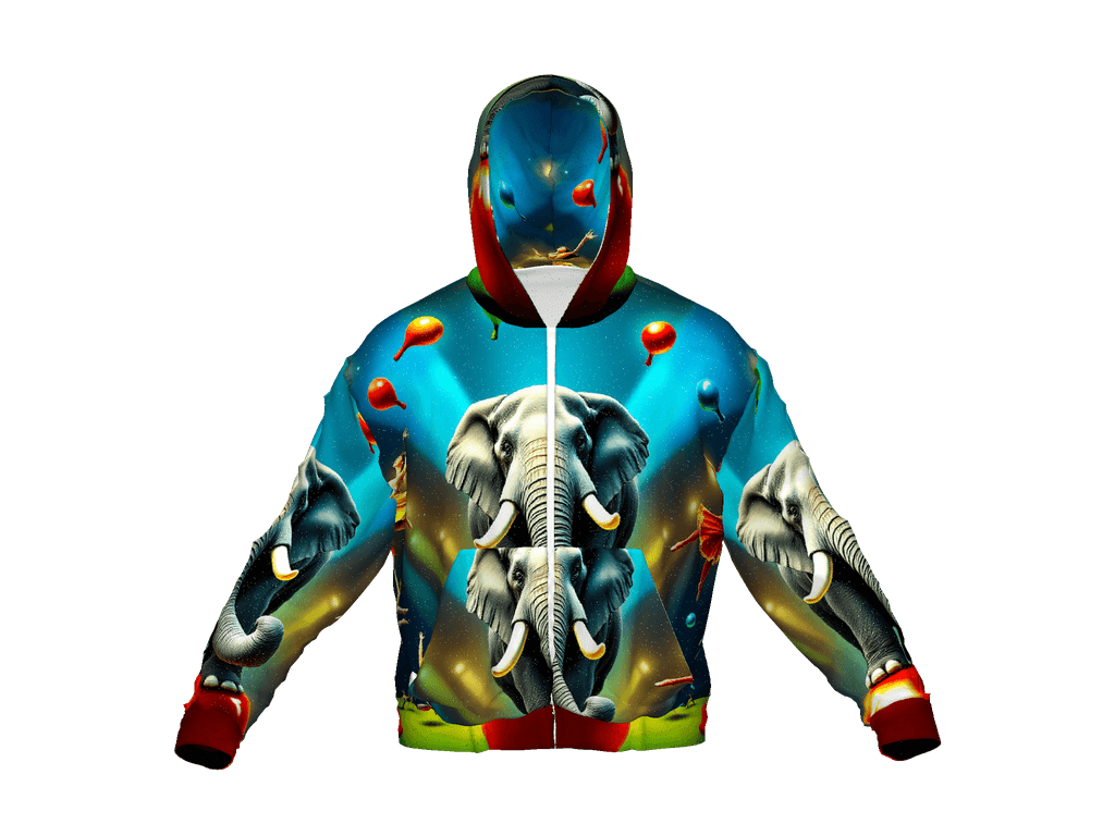 All-Over Print Recycled Unisex Zip Hoodie