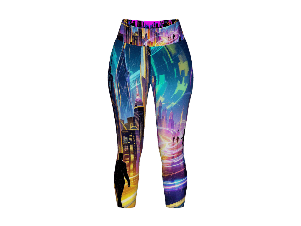 All-Over Print Yoga Capri Leggings