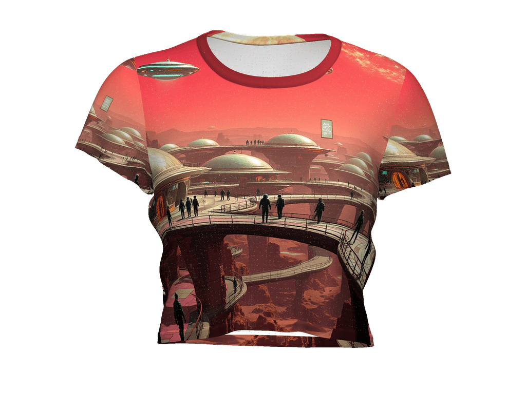 All-Over Print Crop Tee