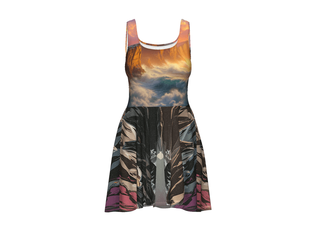 All-Over Print Skater Dress