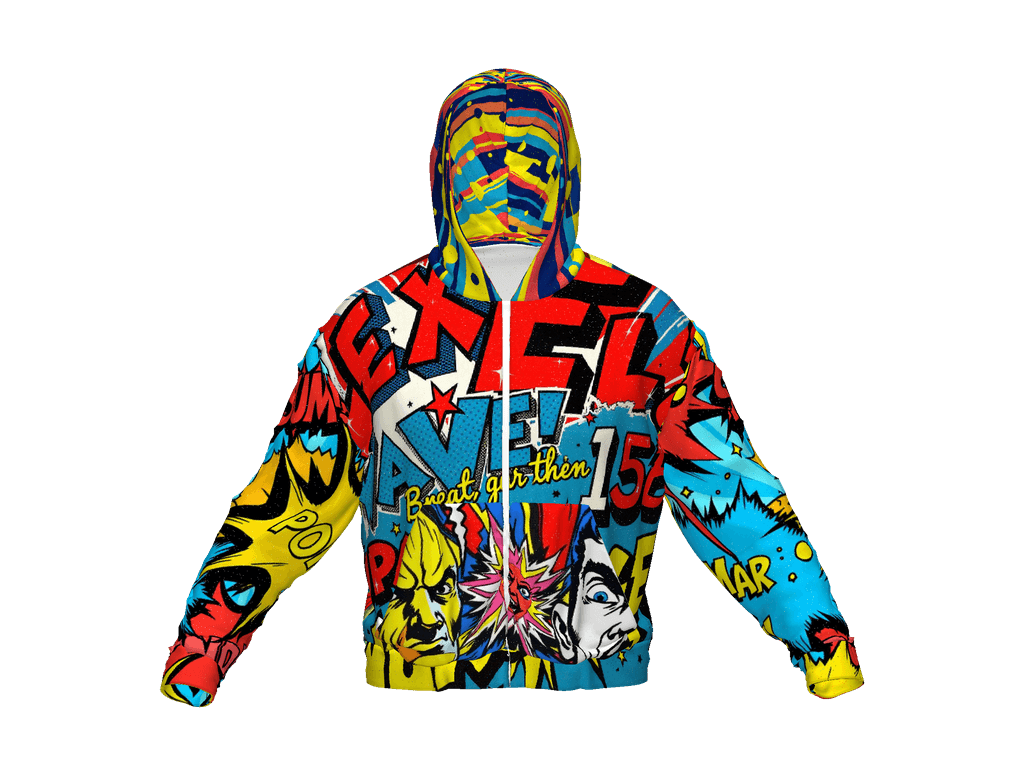 All-Over Print Recycled Unisex Zip Hoodie