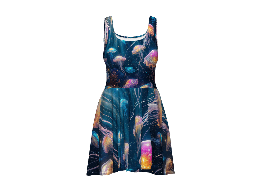 All-Over Print Skater Dress