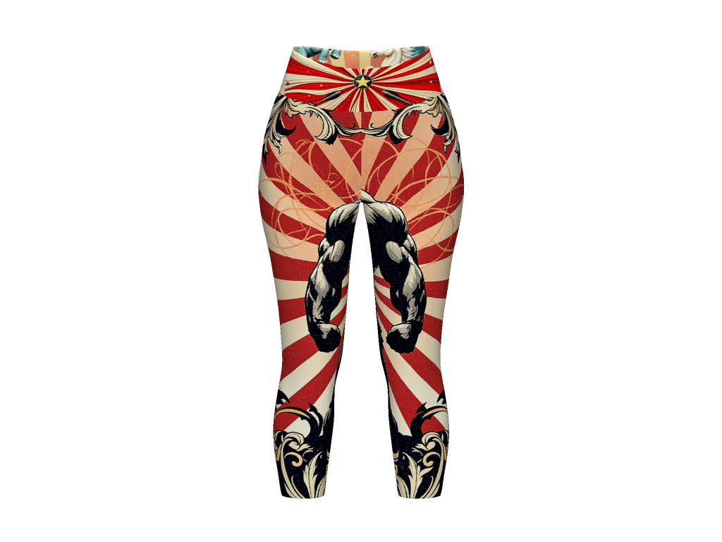 All-Over Print Yoga Capri Leggings