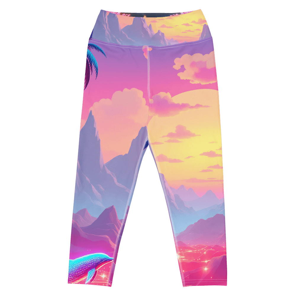 All-Over Print Yoga Capri Leggings