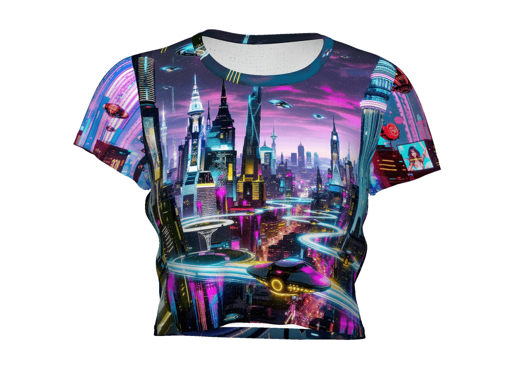 All-Over Print Crop Tee