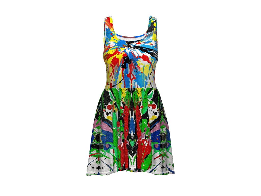 All-Over Print Skater Dress