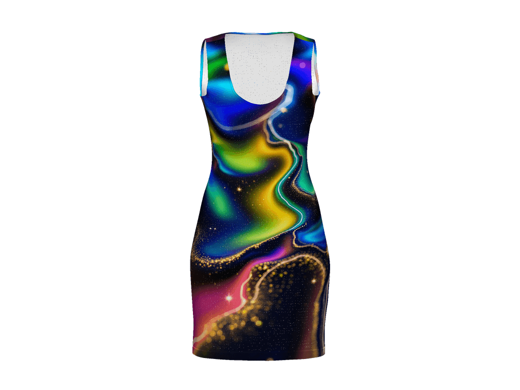 All-Over Print Bodycon Dress