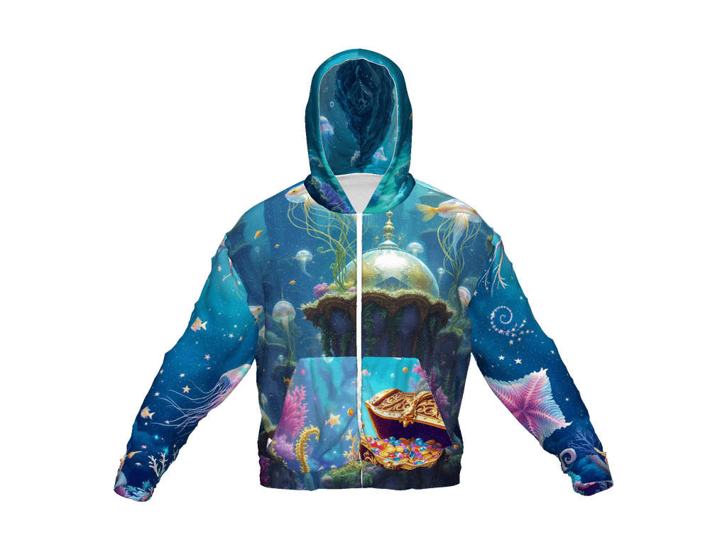 All-Over Print Recycled Unisex Zip Hoodie