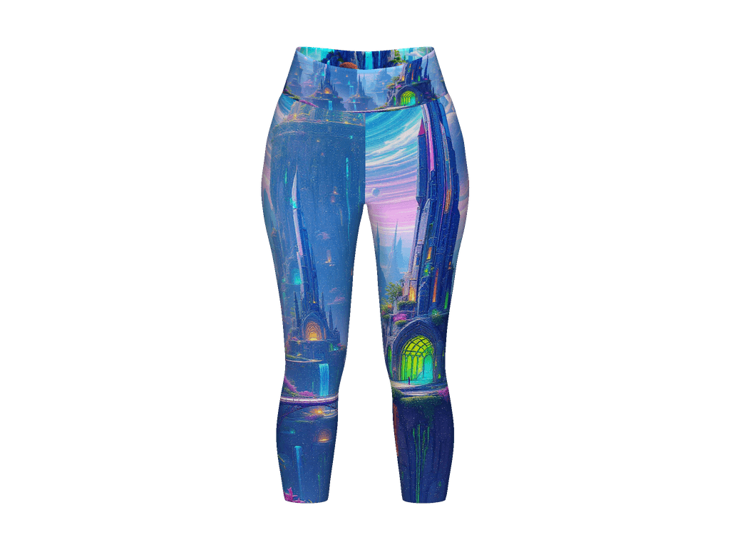 All-Over Print Yoga Capri Leggings