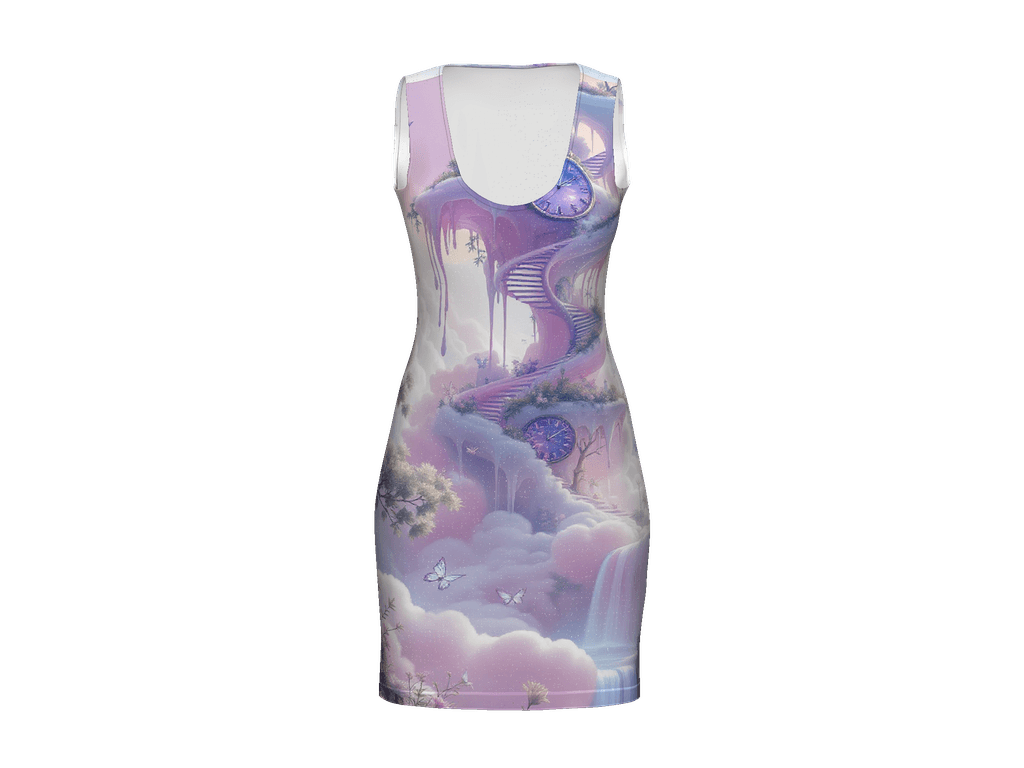 All-Over Print Bodycon Dress