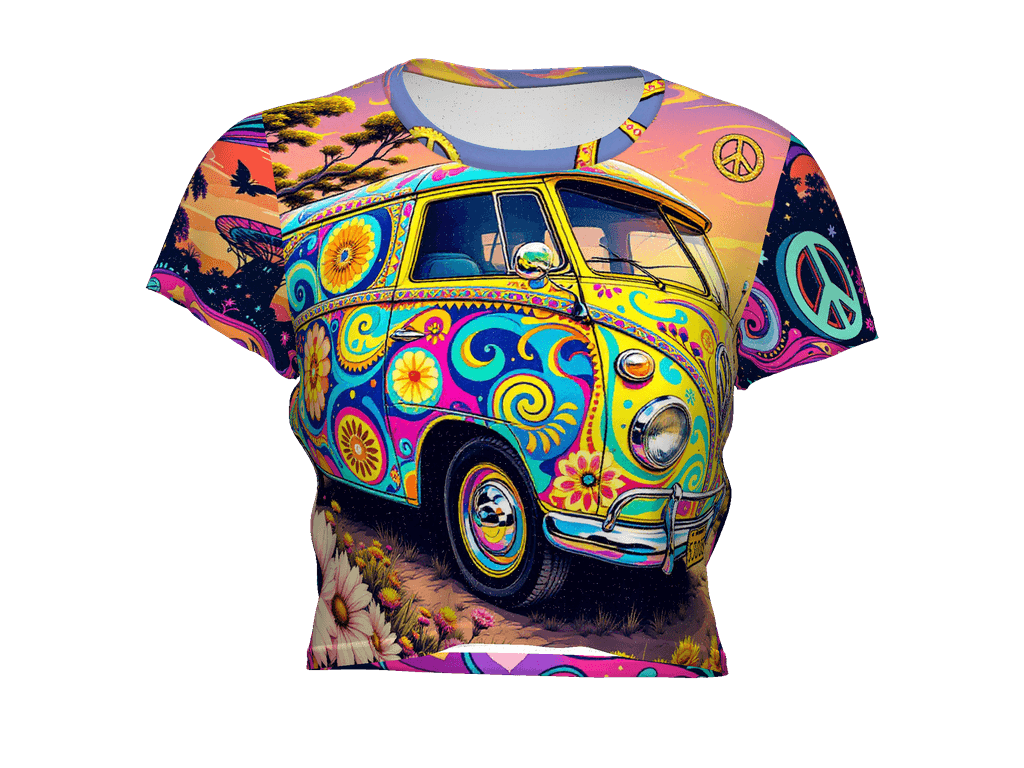 All-Over Print Crop Tee