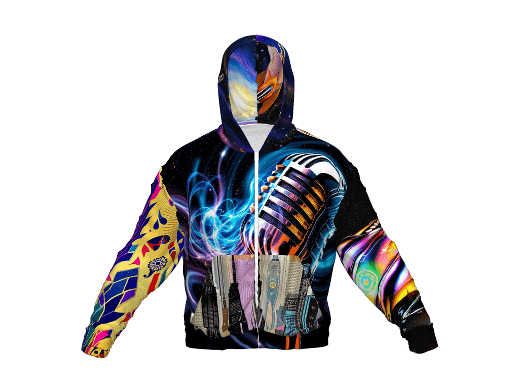 All-Over Print Recycled Unisex Zip Hoodie