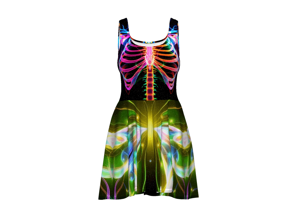 All-Over Print Skater Dress