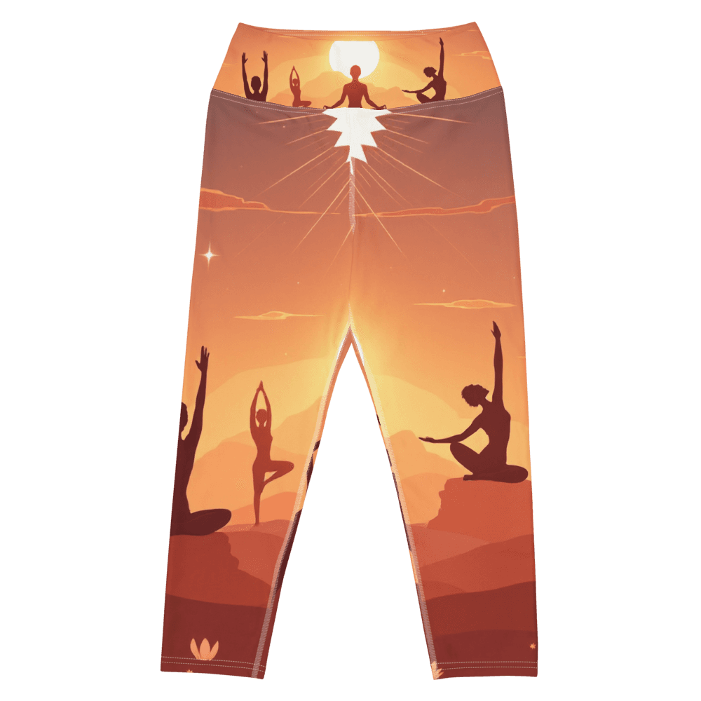 All-Over Print Yoga Capri Leggings