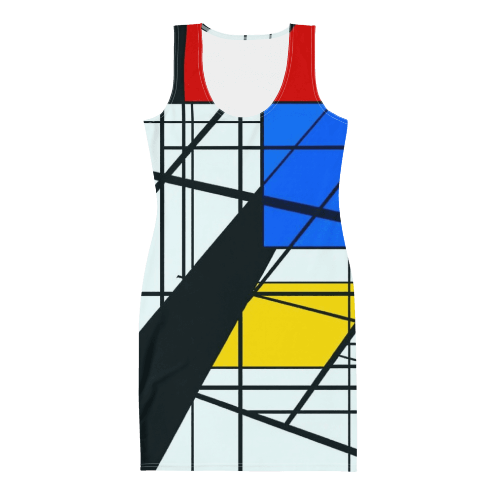 All-Over Print Bodycon Dress