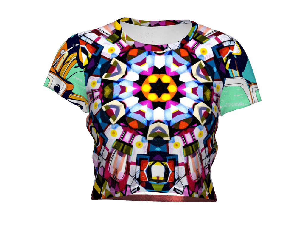 All-Over Print Crop Tee