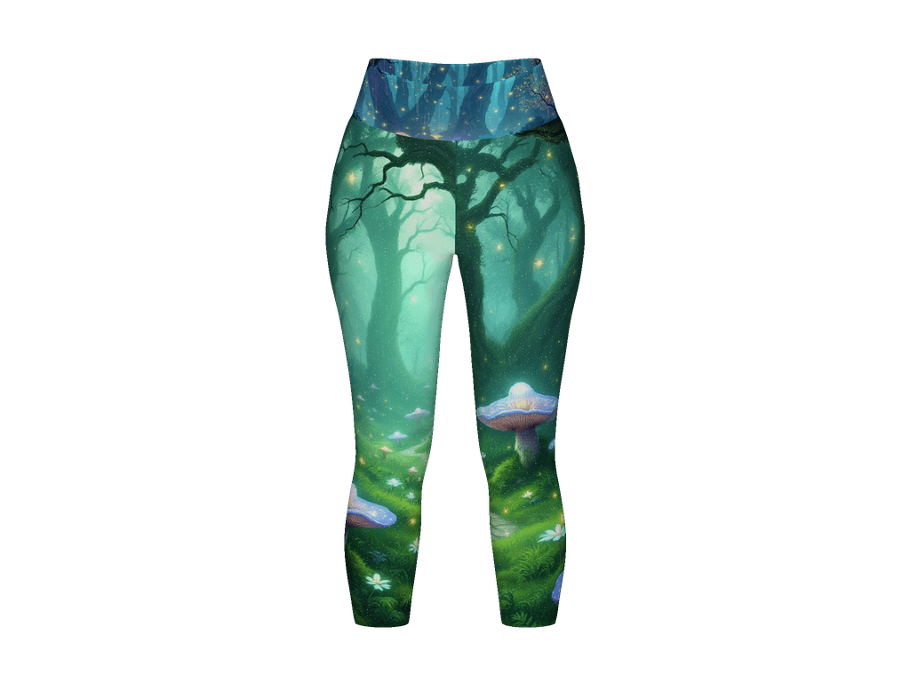 All-Over Print Yoga Capri Leggings