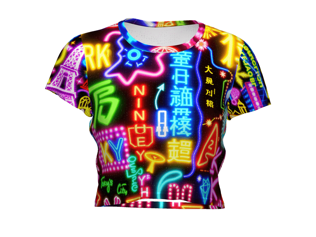 All-Over Print Crop Tee