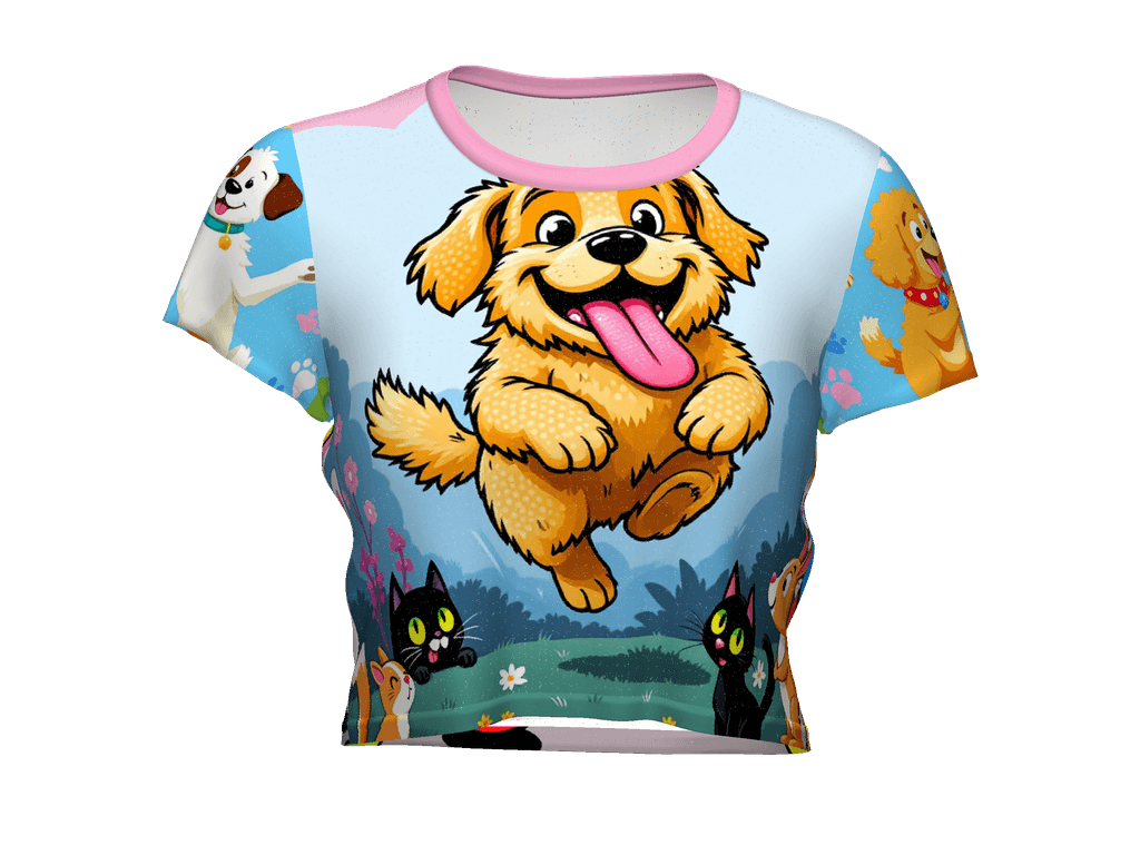 All-Over Print Crop Tee