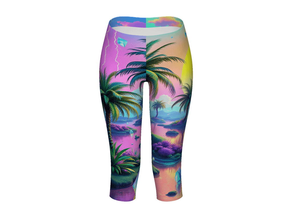 All-Over Print Capri Leggings