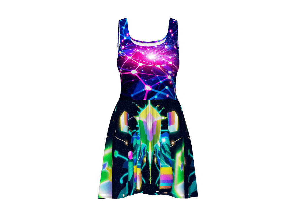 All-Over Print Skater Dress