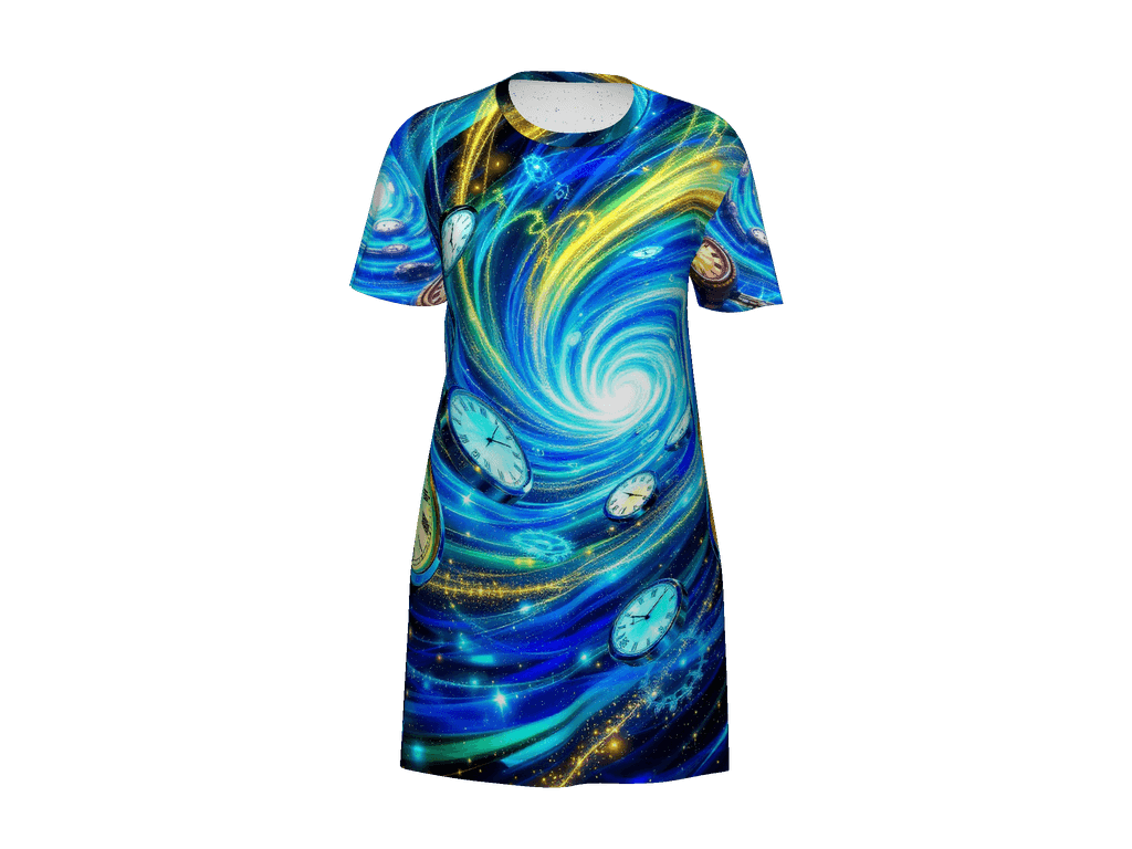 All-Over Print T-Shirt Dress