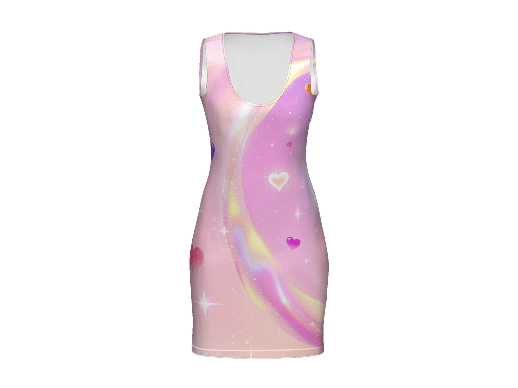 All-Over Print Bodycon Dress