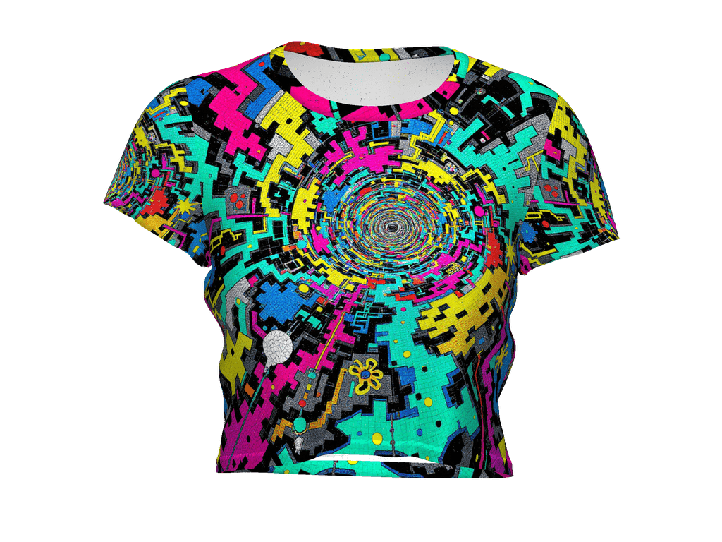 All-Over Print Crop Tee