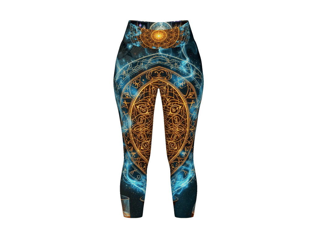 All-Over Print Yoga Capri Leggings