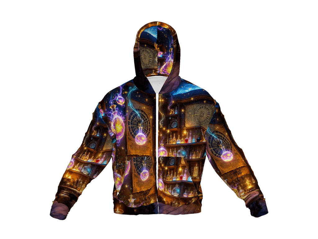 All-Over Print Recycled Unisex Zip Hoodie