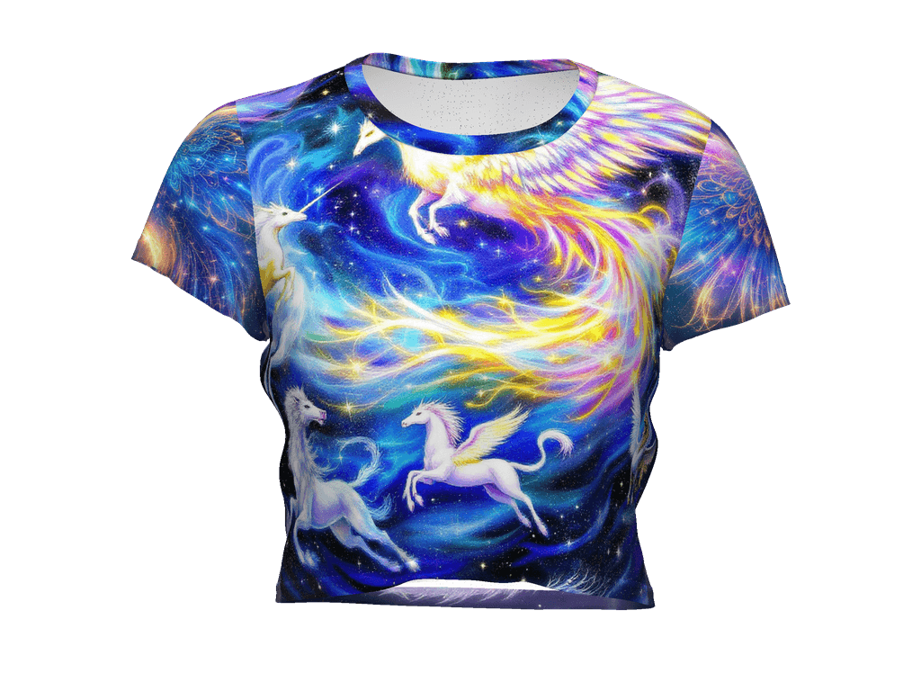 All-Over Print Crop Tee