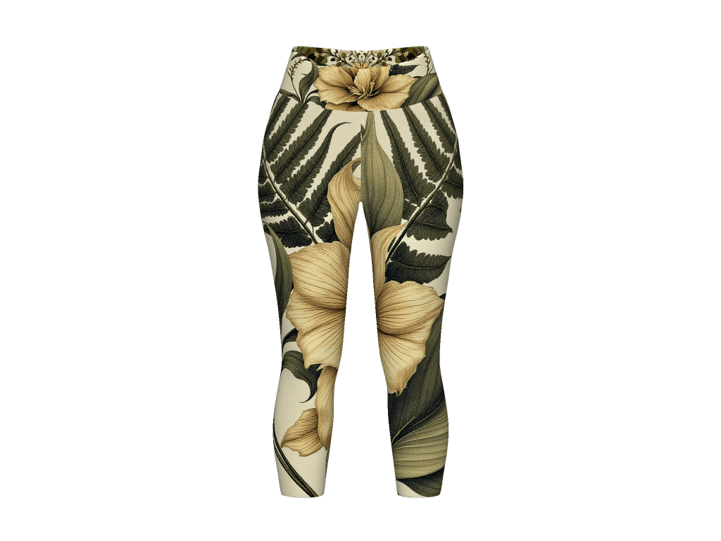 All-Over Print Yoga Capri Leggings