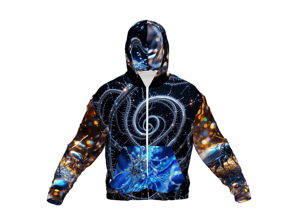 All-Over Print Recycled Unisex Zip Hoodie