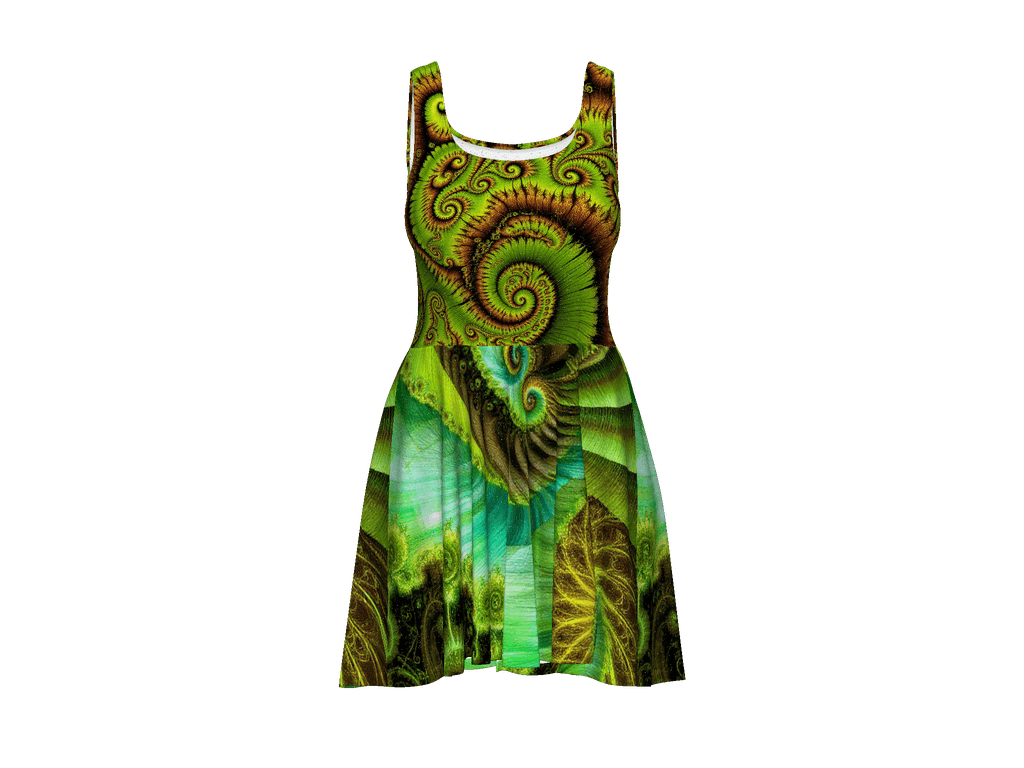 All-Over Print Skater Dress