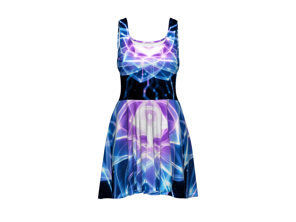 All-Over Print Skater Dress