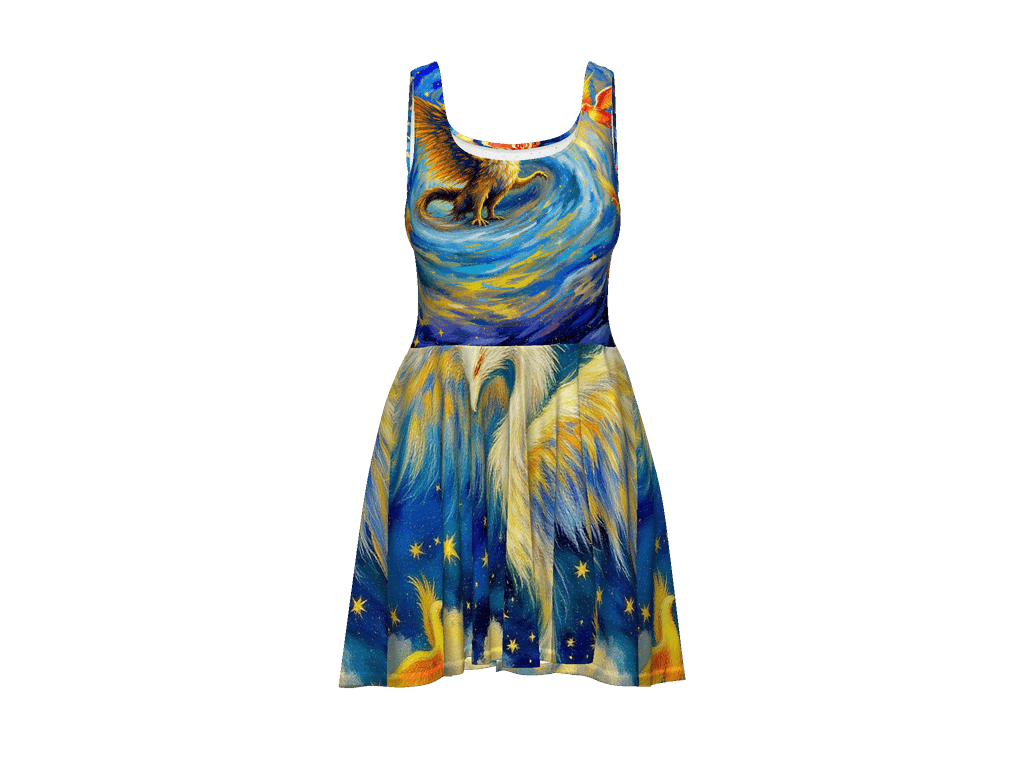 All-Over Print Skater Dress