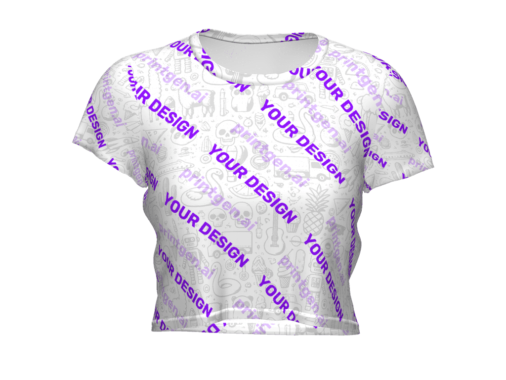 All-Over Print Crop Tee